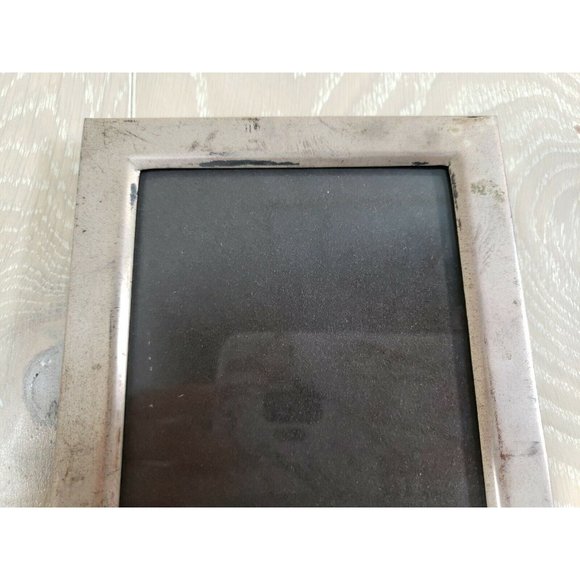 900 90% Purity Coin Silver Picture Frame 68 grams Vintage 4x5 Image Marked - Picture 3 of 12
